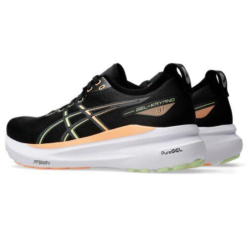 T�nis Asics Gel Kayano 31 - Masculino - Preto com Branco e Laranja