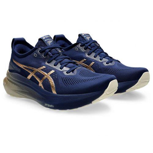 T�nis Asics Gel Kayano 31 Platinum - Masculino - Azul Marinho e Dourado
