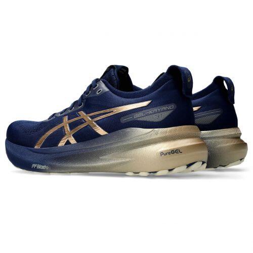 T�nis Asics Gel Kayano 31 Platinum - Masculino - Azul Marinho e Dourado