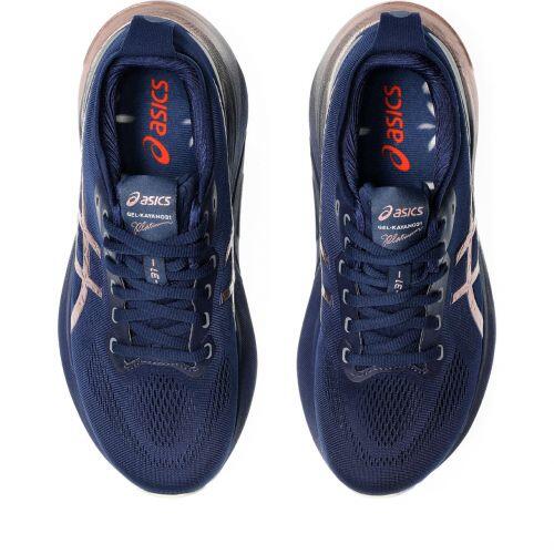 T�nis Asics Gel Kayano 31 Platinum - Feminino - Azul Marinho e Dourado