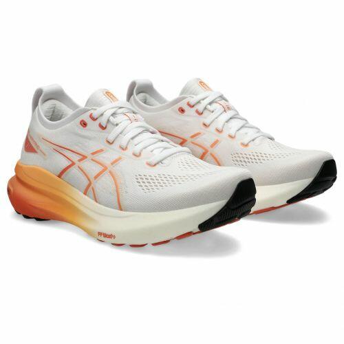 T�nis Asics Gel Kayano 31 - Feminino - Branco e Laranja