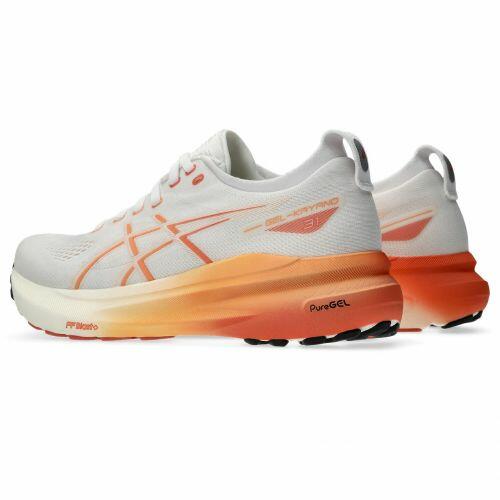 T�nis Asics Gel Kayano 31 - Feminino - Branco e Laranja