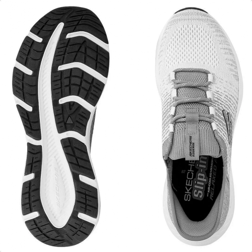 T�nis Skechers Edgeride Raygo Masculino - Branco e Cinza