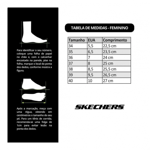 T�nis Skechers Feminino Skech Cloud Perfectly Plush - Preto e Azul