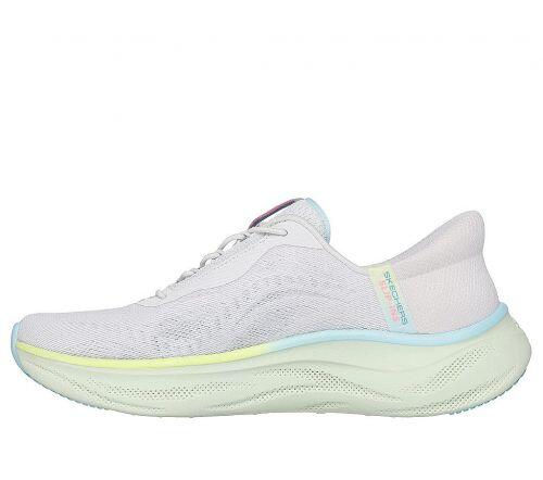 T�nis Skechers Feminino Skech Cloud Perfectly Plush - Branco e Azul Claro