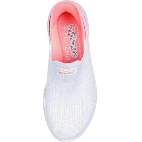 T�nis Skechers Go Walk 7 MIA Slip-Ins Feminino - Branco e Rosa
