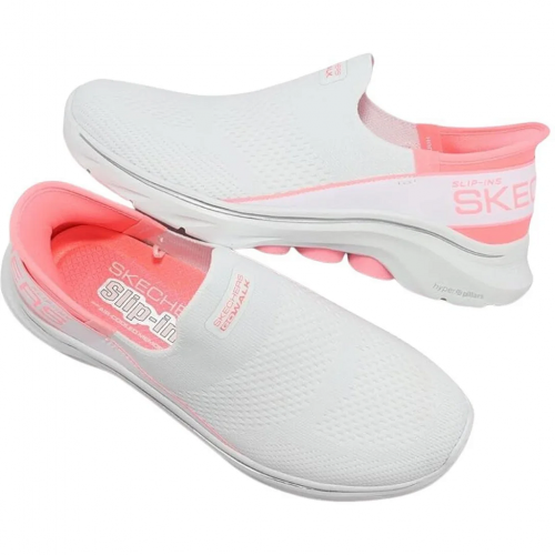 T�nis Skechers Go Walk 7 MIA Slip-Ins Feminino - Branco e Rosa