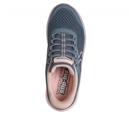 T�nis Feminino Skechers Glide-Step Sole - Azul e Rosa