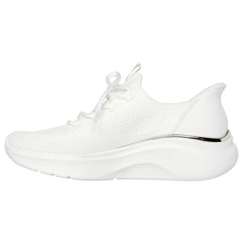 T�nis Skechers Slip-ins: BOBS Sport B Love True Delight Feminino - Branco