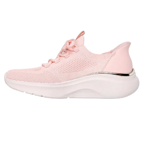 T�nis Skechers Slip-ins: BOBS Sport B Love True Delight Feminino - Rosa Claro