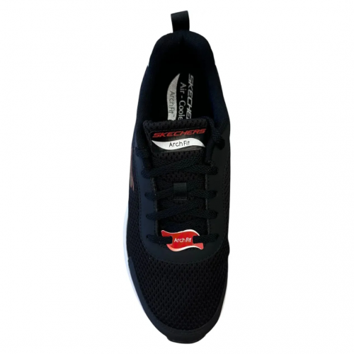 T�nis Skechers Arch Fit  - Masculino - Preto e Vermelho