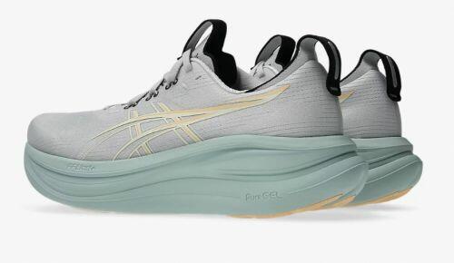 T�nis ASICS GEL Nimbus 28 - Masculino - Cinza e Verde Musgo