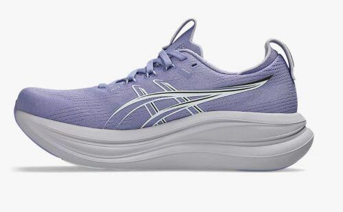 T�nis ASICS GEL Nimbus 28 - Feminino - Lil�s e Branco