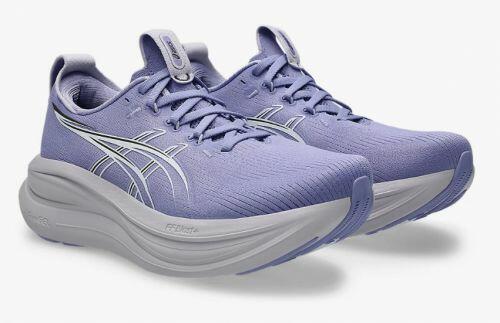 T�nis ASICS GEL Nimbus 28 - Feminino - Lil�s e Branco