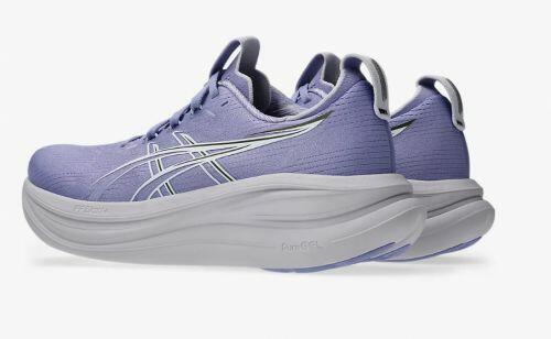 T�nis ASICS GEL Nimbus 28 - Feminino - Lil�s e Branco