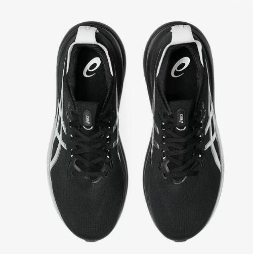 T�nis ASICS GEL Nimbus 28 - Feminino - Platinum Preto e Prata