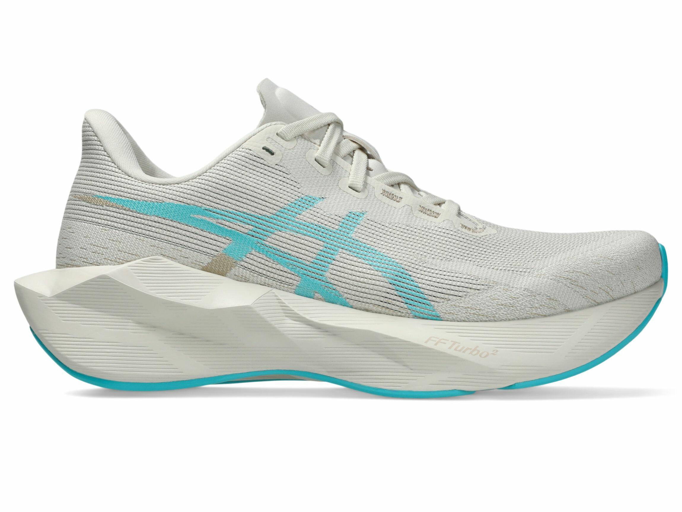 T�nis ASICS Novablast 6 - Feminino - Soft Oat/Aqua Energia