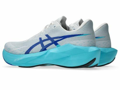 T�nis ASICS Novablast 6 - Masculino - Branco/Aqua Energia