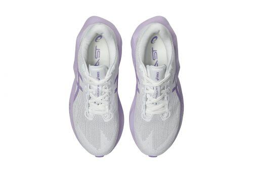 T�nis ASICS Novablast 6 - Feminino - Branco/Murasaki