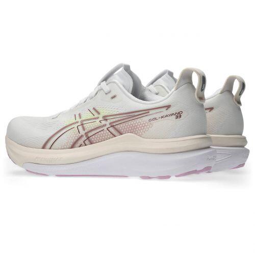 T�nis ASICS GEL-Kayano 33 - Feminino - Branco/Lil�s Neblina