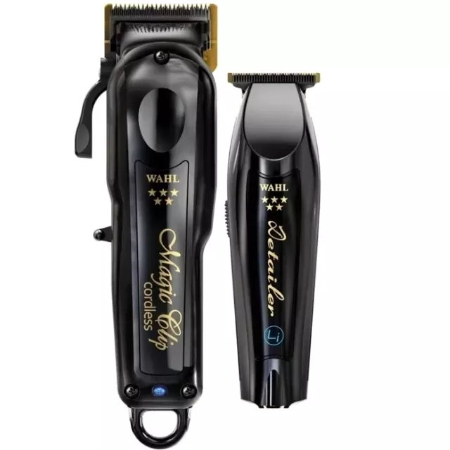 WAHL MagicClip&DetailerバリカンブラックⅢ@352❽86 Comprar Barber Combo Wahl Cordless Magic Clip + Detailer Black