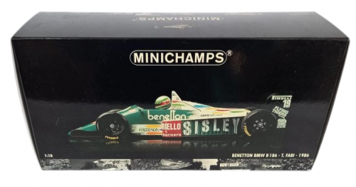 MINICHAMPS Benetton  B186 1/18スケール Comprar Benetton BMW B186 Gerhard Berger 1986 1/18 Miniatura BMW