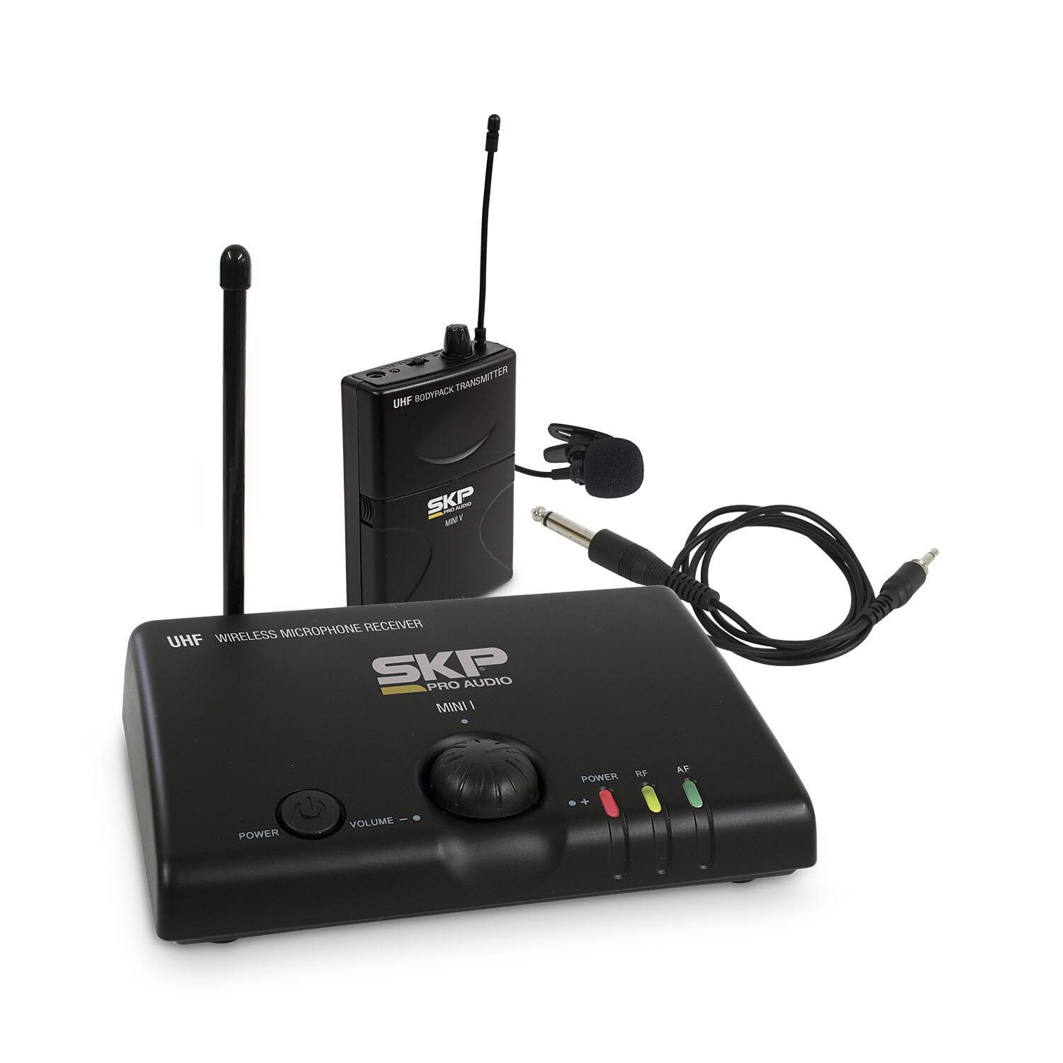 Comprar Microfone Lapela e Transmissor Sem Fio UHF SKP MINI-III