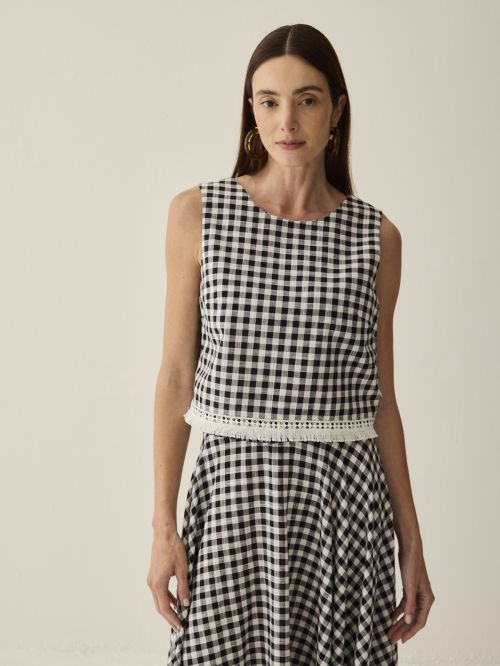 Blusa Aperol Franja