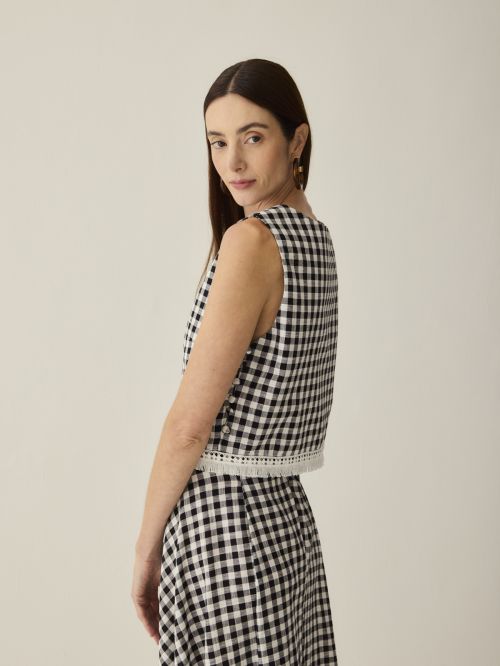Blusa Aperol Franja