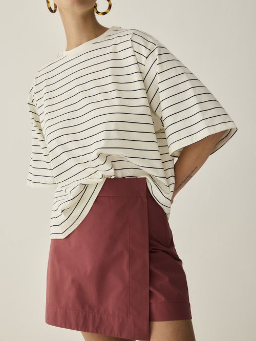Blusa Jornada Malha Listra Marinho