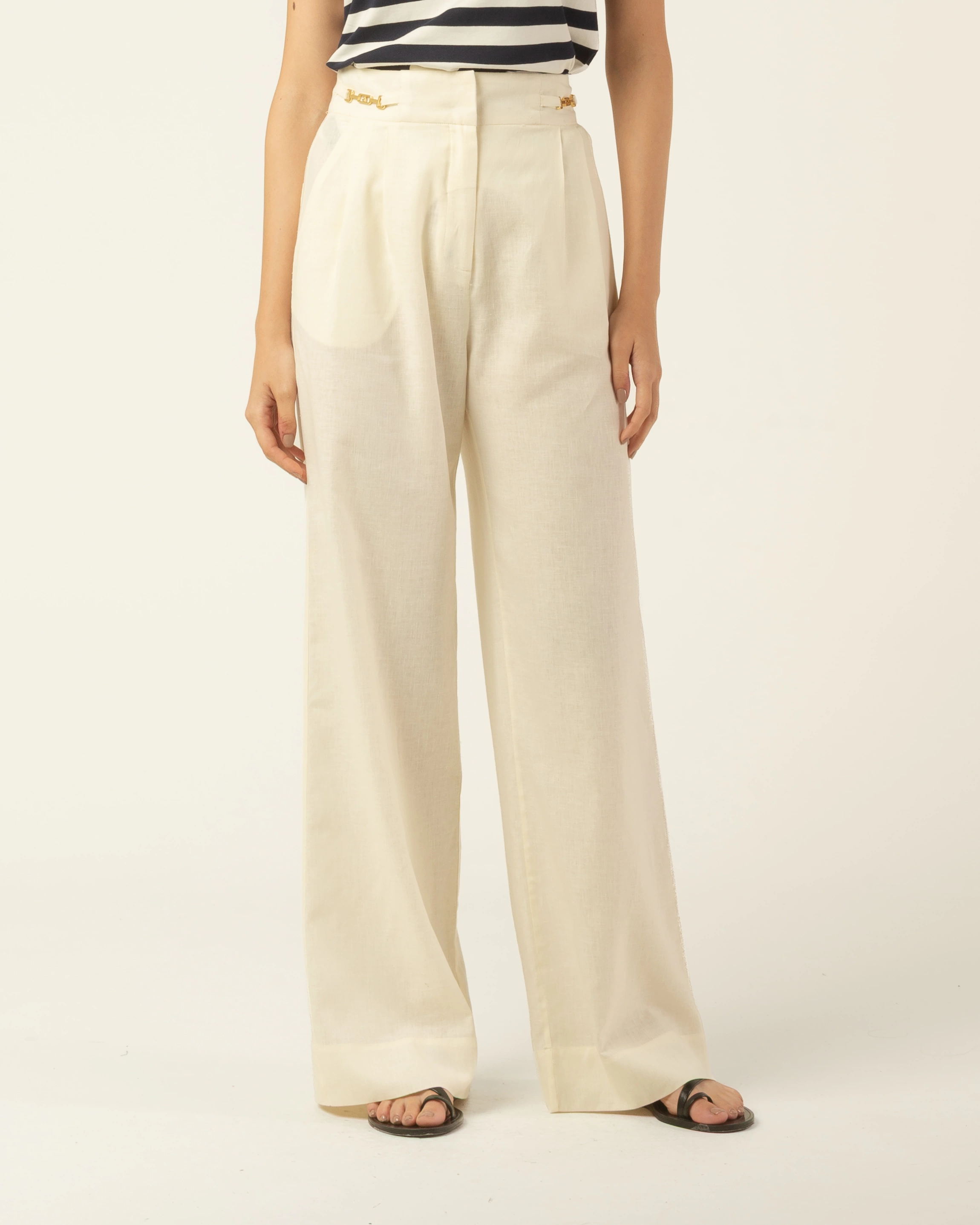 Calça Caminhos Linho Off