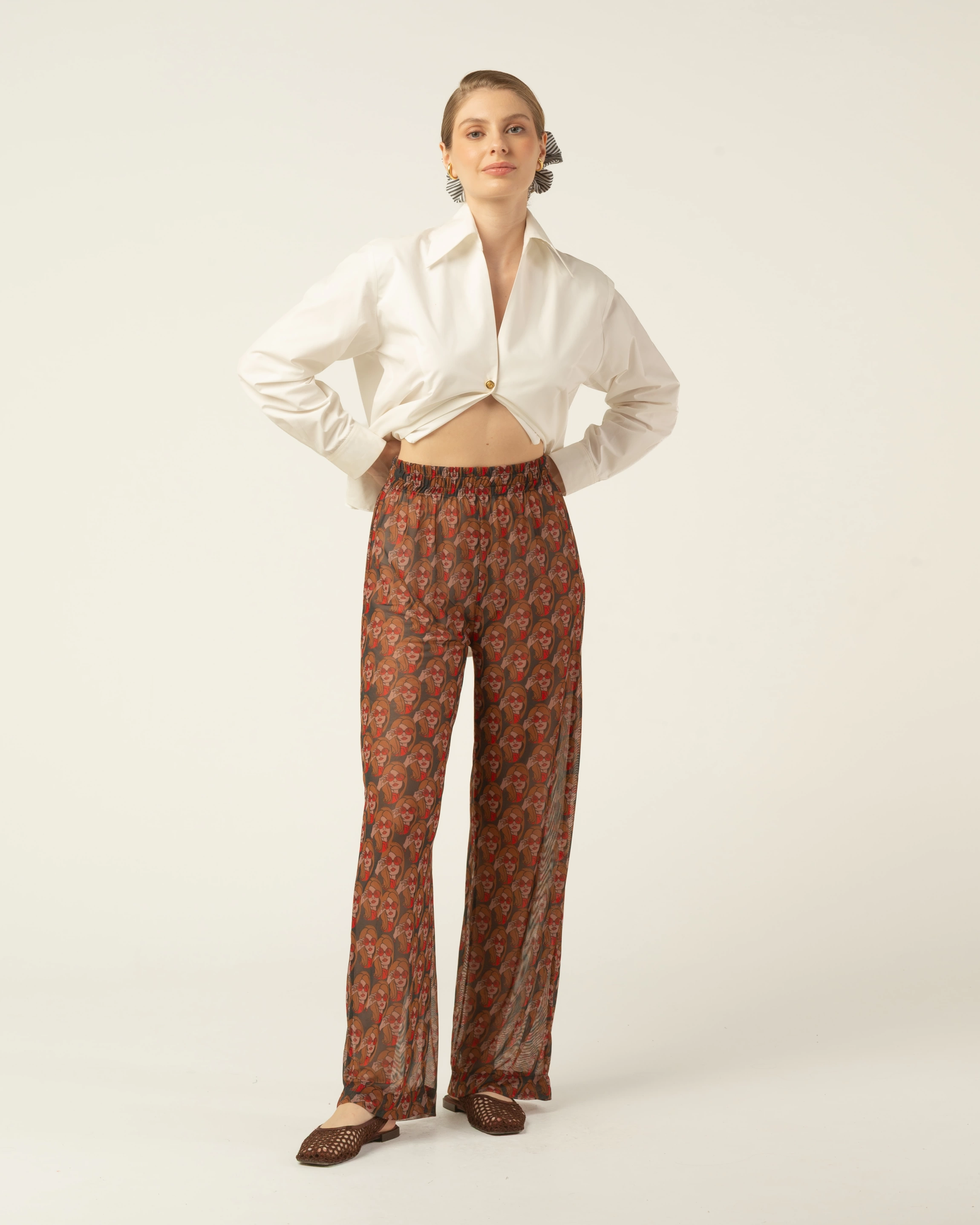 Calça Tule Bardot