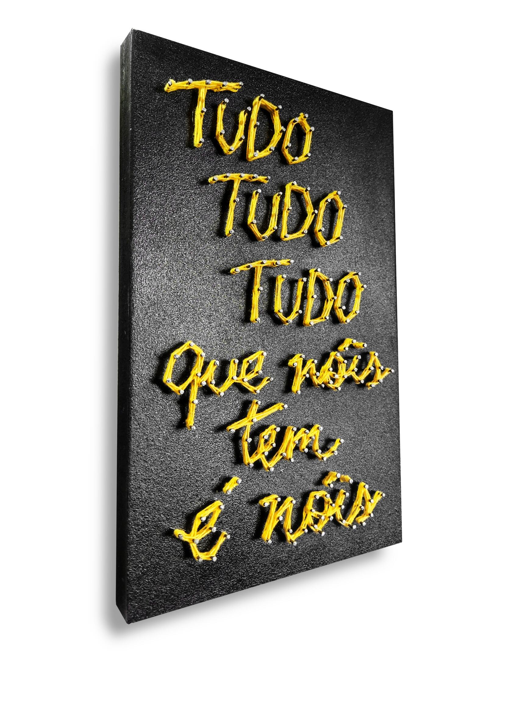 Quadro Tudo que nóis tem é nóis - Prego e Artes
