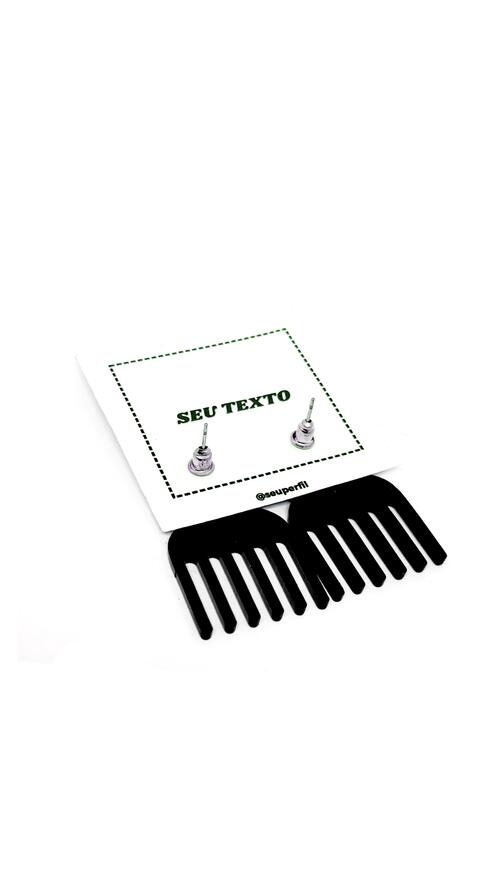 Combo de Brincos Mimo - Pente Garfo