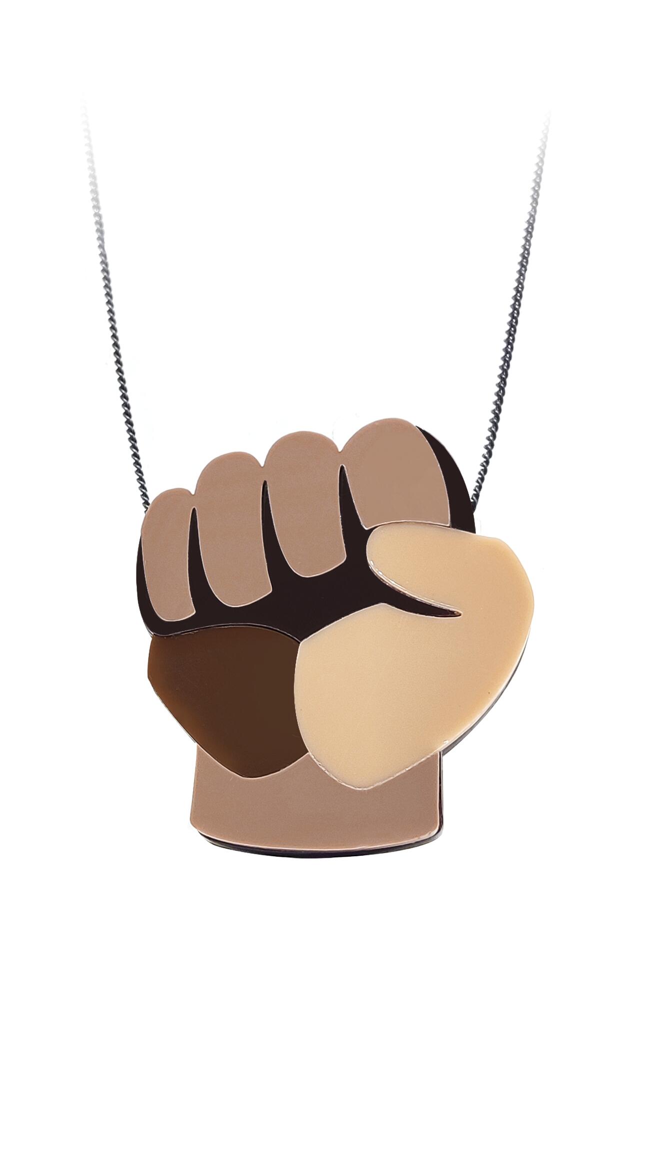 Colar Abdias Punho Cerrado - Eleg�ncia e Resist�ncia