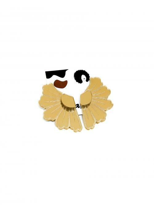 Brinco Ear Jacket Aqualtune | Flor de Hibisco