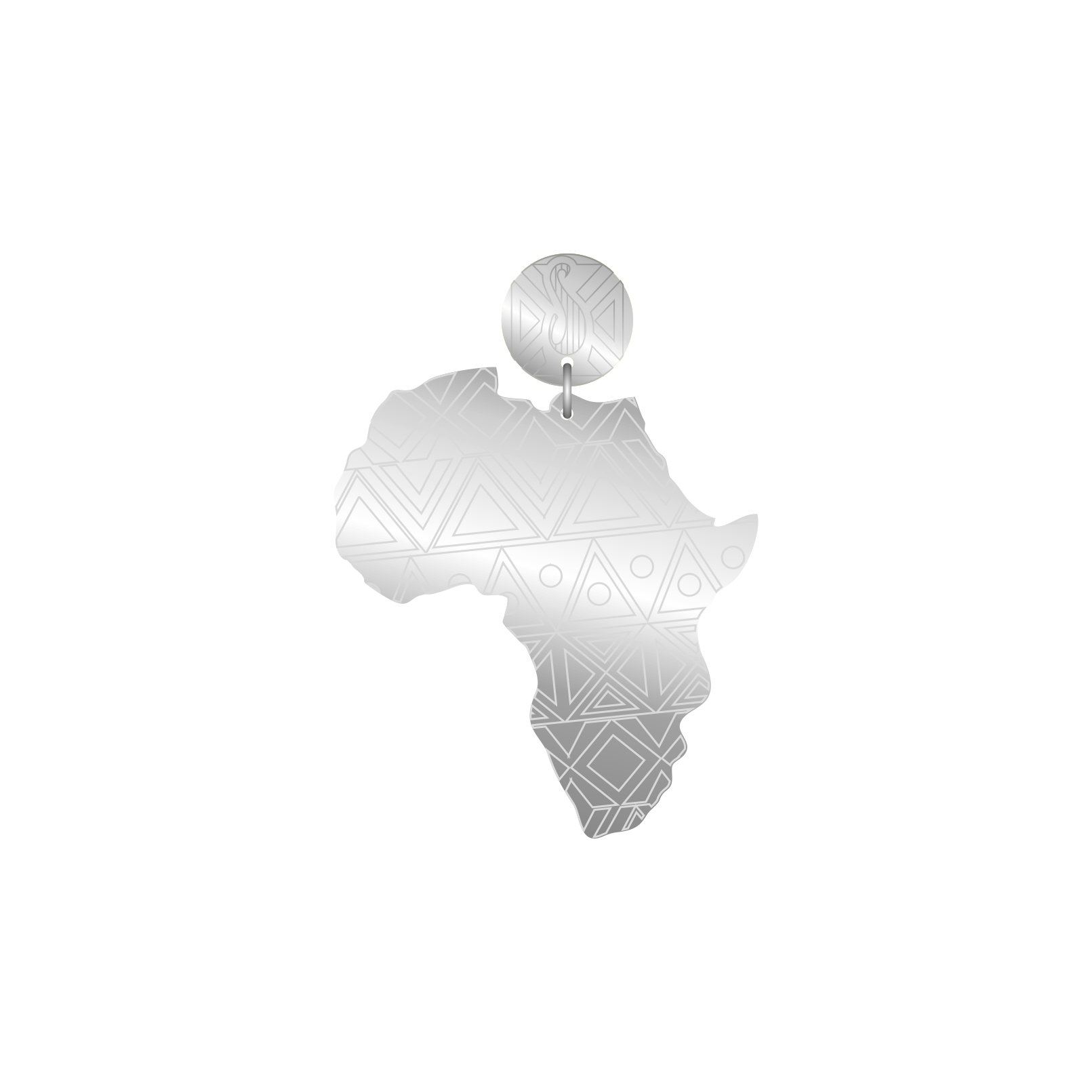Brinco África Étnica Acrílico