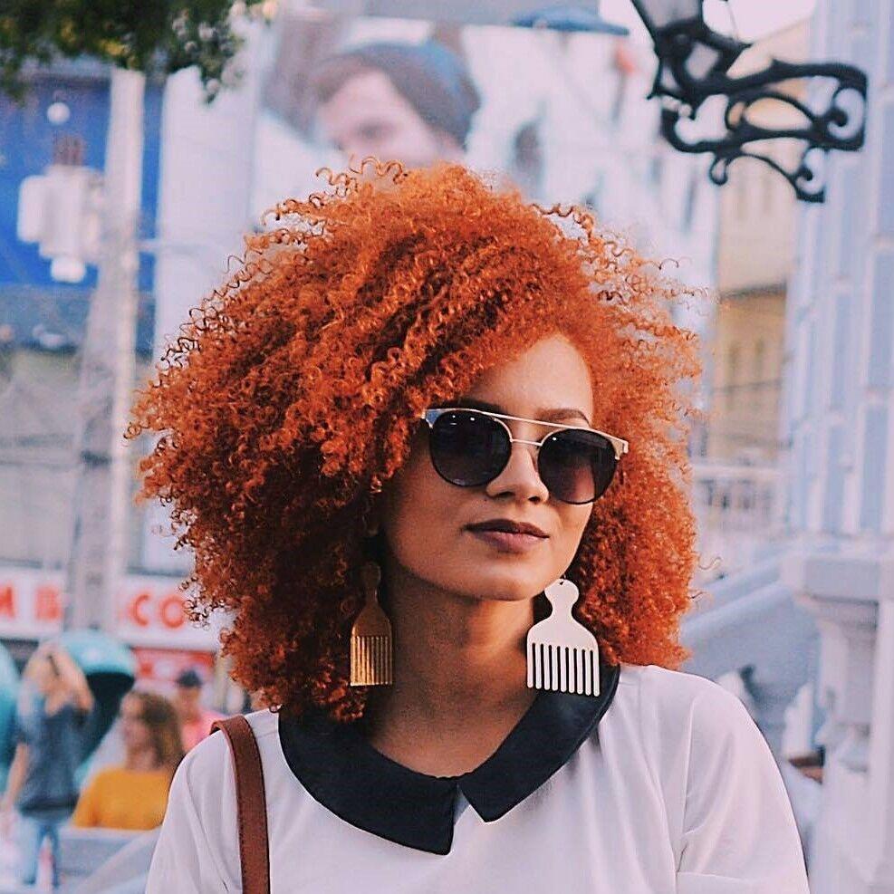 Brinco Pente Garfo Afro Acrílico