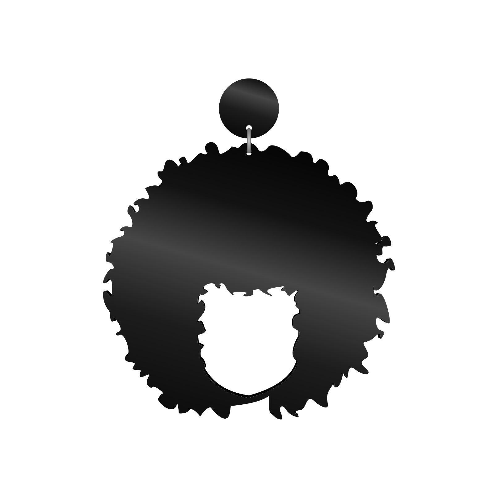 Brinco Acr�lico Black Power Estilo �nico - Acess�rio Fashion Afro