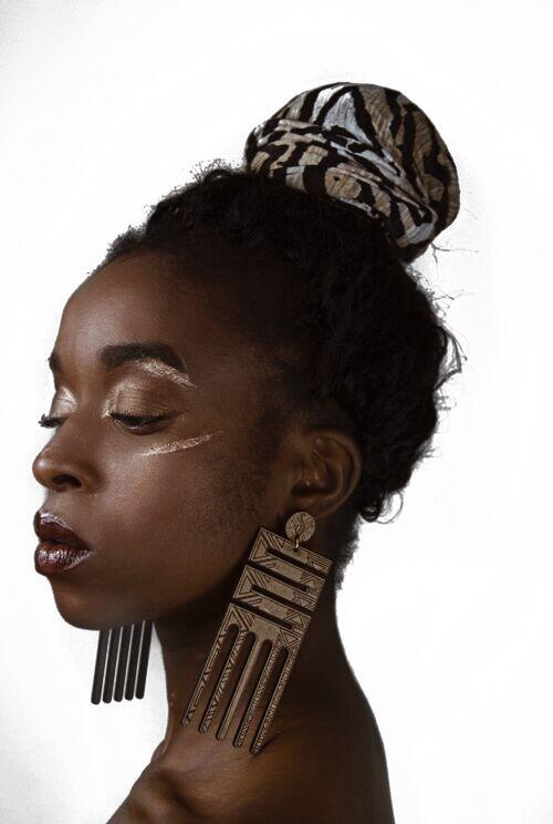 Brinco Nkyi Garfo Afro Saúda