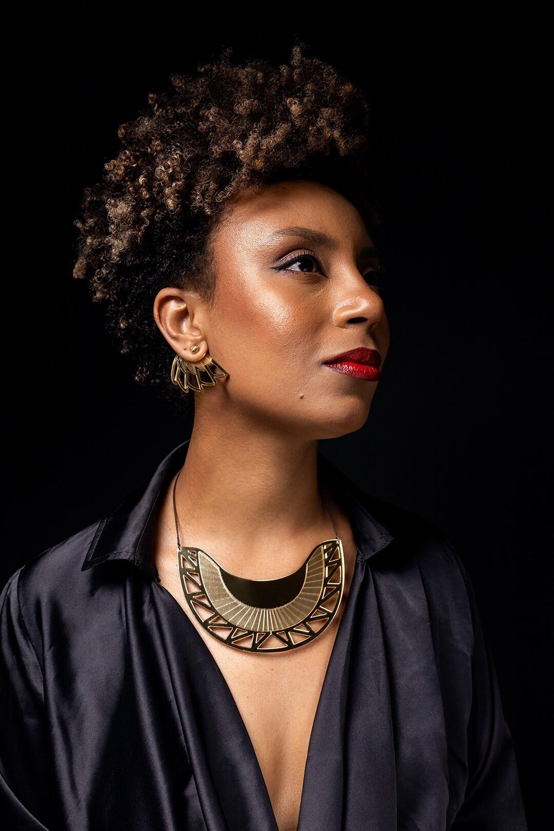 Conjunto Ramonda | Colar e Brincos inspirados em Wakanda