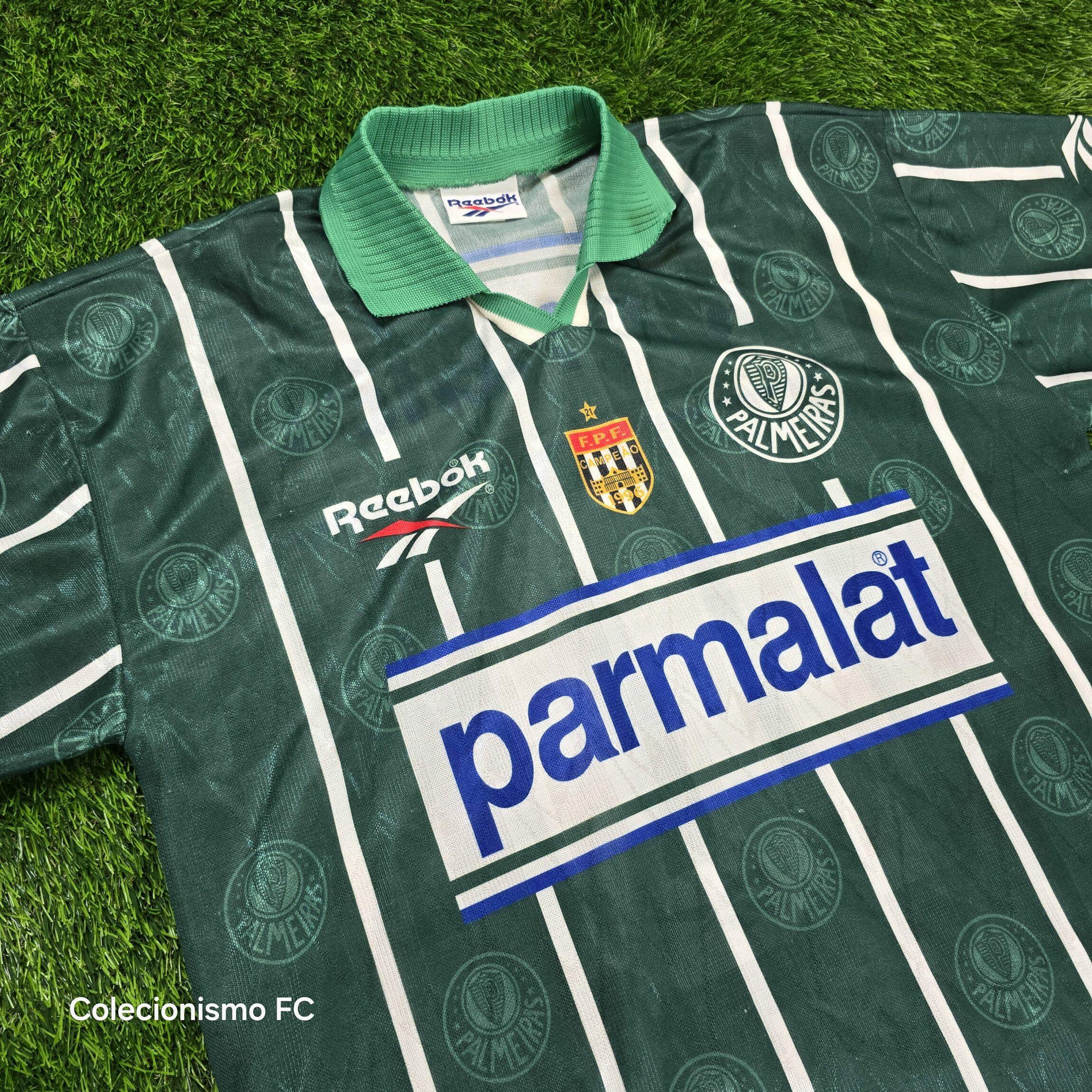 Reebok Palmeiras 10番 ユニフォーム Comprar Camisa Palmeiras Reebok Parmalat 1996 Verde #10 Djalminha